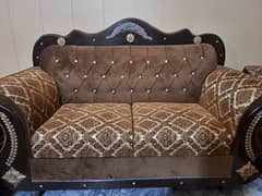 Brown Crown sofa set 6 seater