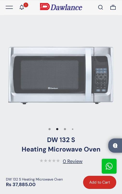 DAWLANCE MICROWAVE OVEN DW-132S 4