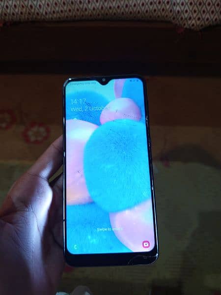 Samsung A30s . All ok original panel . 128 GB . all ok just front crak 4