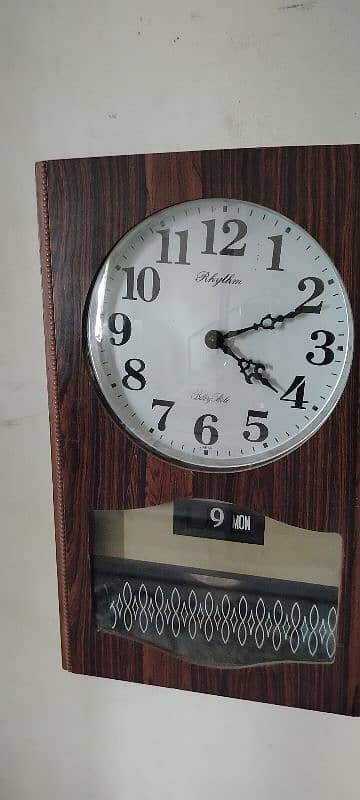 Antique Japan Rhythm vintage pendulum Wall clock vintage Seiko 1