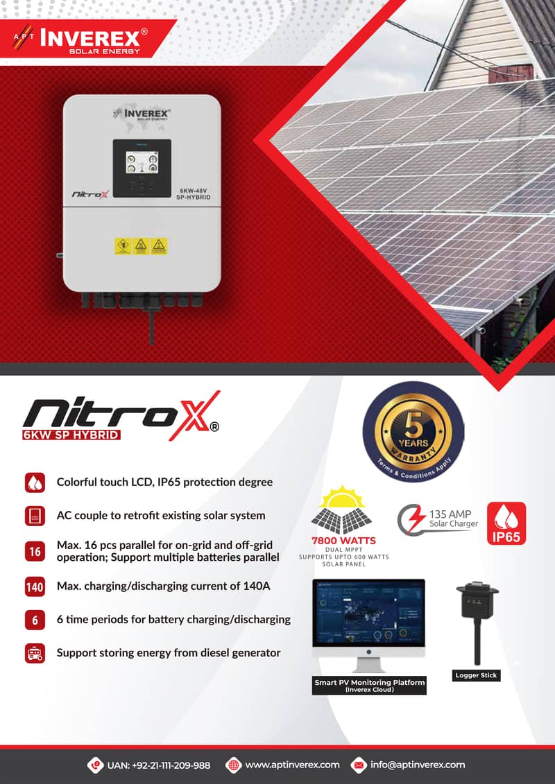 Inverex Nitrox 6 KW - 48V SP - HYBRID - IP 65 1