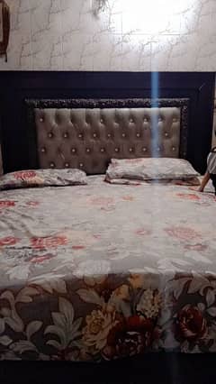 double bed with side tables