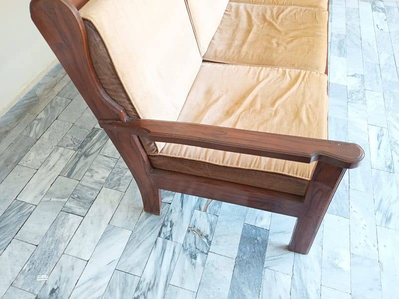 3 Seater Sofa & Chair-Pure Wood-Khubani (Apricot) 3