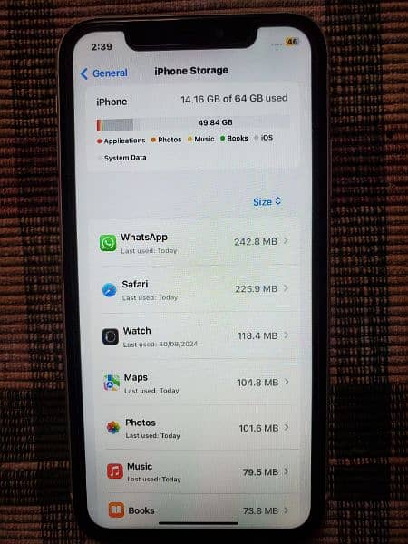 iPhone 11 non pta 64gb storage call on 03/28 46/38/99/0 6