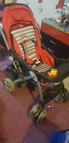 Imported Baby pram And Walker