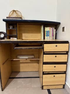 pure wooden computer and study table