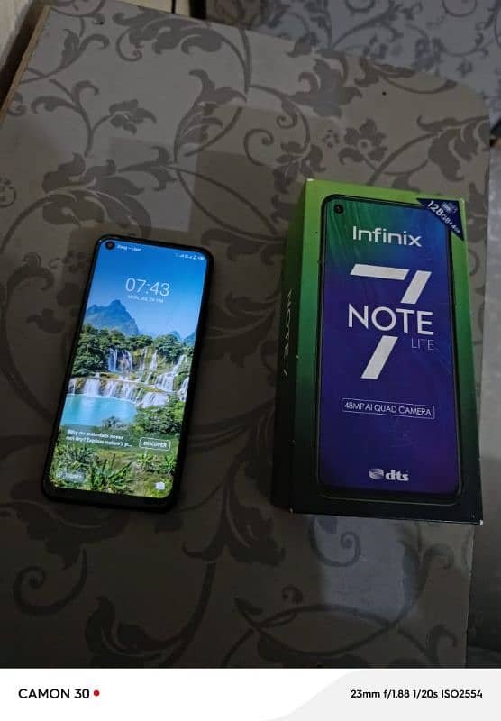 infinix Note 7 lite 4 128 dabba bhi hai contact number 03192534814 9