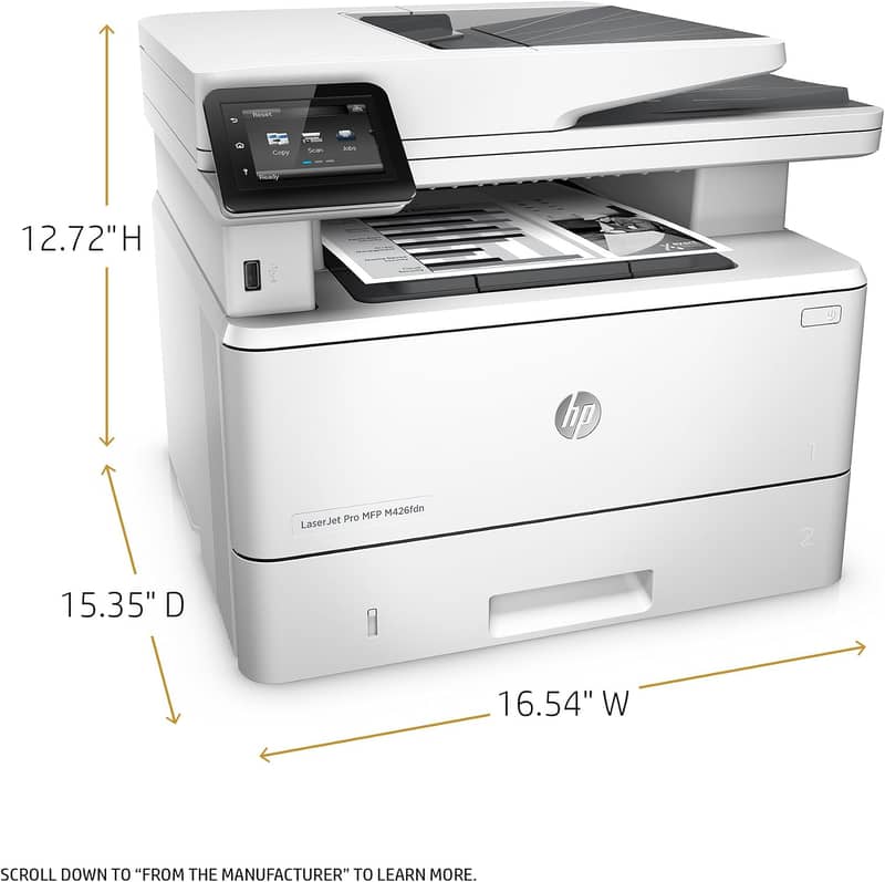 HP LaserJet Pro M426fdn All-in-One Laser Printer with Ethernet, WIFI 3