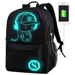 Glowing Backpack Shoulder Strap for hiking, School (29 x 17 x 48 cm)