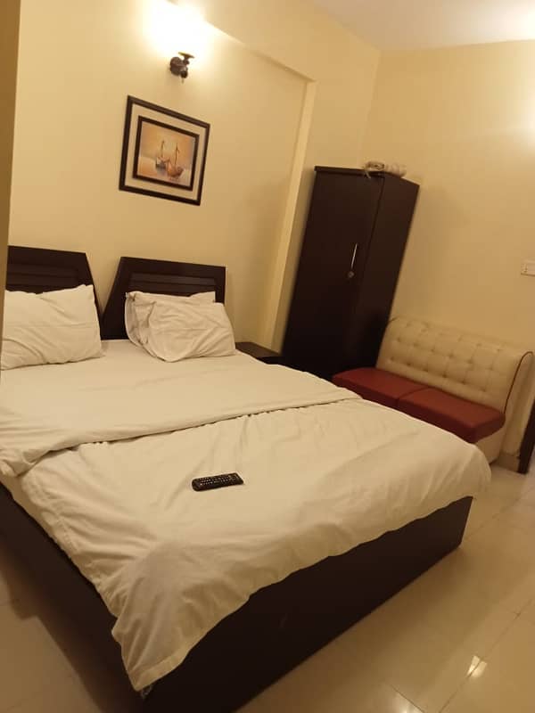 DHA phase 2 ext full 3 bedroom apartment full furnished 13