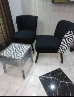 Cofy Chair with Center Table Deffrent Coloures And Deffrent Design