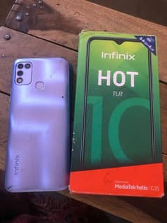 Infinix hot 10 play 4 64 with box