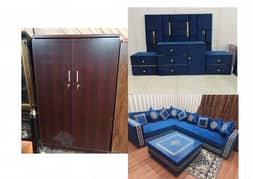 bed set/king size/double bed/with side tables/dressing table