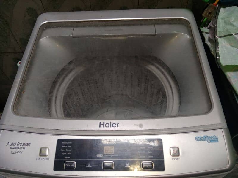 Haier automatic one touch solution washing machine 9kg 0