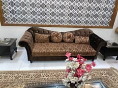 7 seater sofa set and centre table set for sale