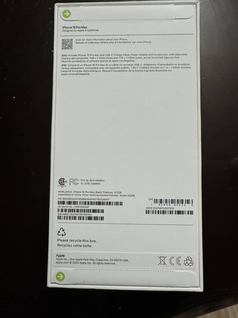 iPhone 16 pro max 512 GB US/ Canadian model 2