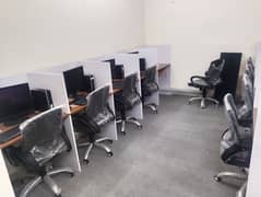 furnisheed Office for rent in gulberg for (Call center + Software house + Marketing office and other setup as you want)