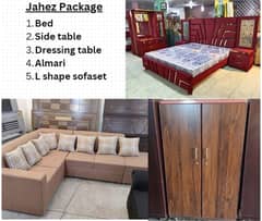 bedset/ side table/ dressing table/ bed room/ furniture/jahez package