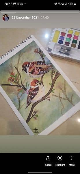 sparrows on branches 0