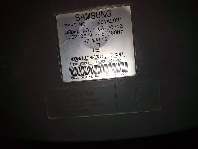 Samsung Tv used but condition A1 21 inch 4