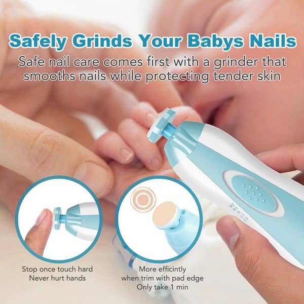 Electric Nail Clipper & Baby Nail Trimmer Set – Safe and Gentle. 3