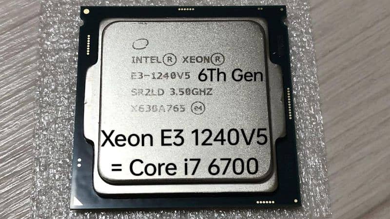 Intel Xeon E3 1240 V5 6Th Gen 0