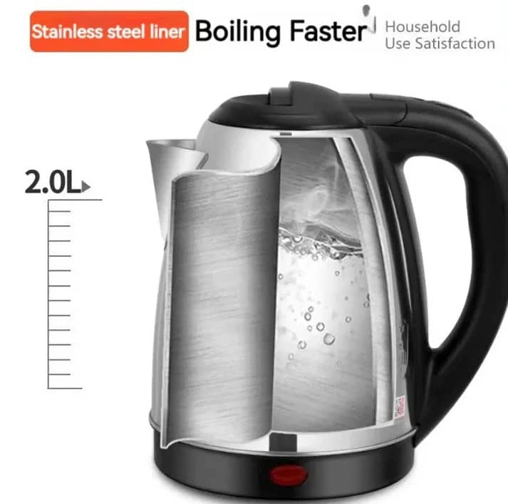 Electric Kettle Stainless Steel Body & Automatic Switch Function 2.0L 3