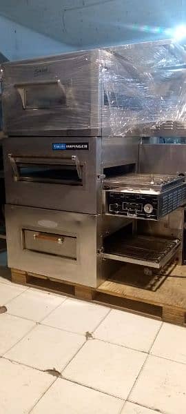 pizza oven south star, conveyor belt, dough mixer, food delivery bags 1