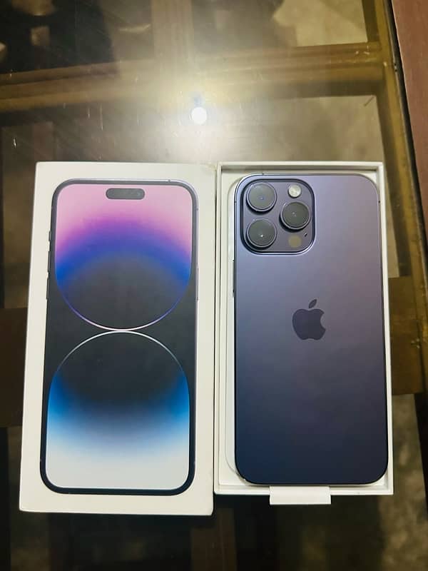 I phone 14 pro max factory unlock 128gb 0