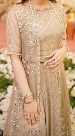 embroidered gown