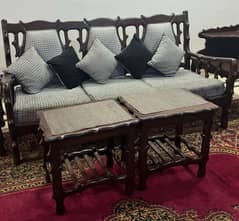 sofa set and tables