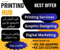 All types  of Printing Services available