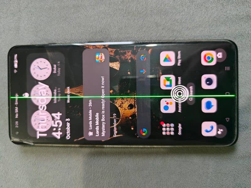 Oneplus 10 Pro with greenline on screen 4
