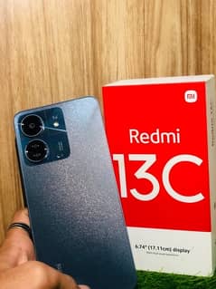 redmi 13’C 6/128 neavy blue with charger and box no exchange only sell