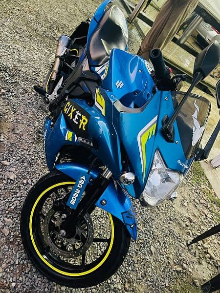 Suzuki Gixxer in Blue Color 0