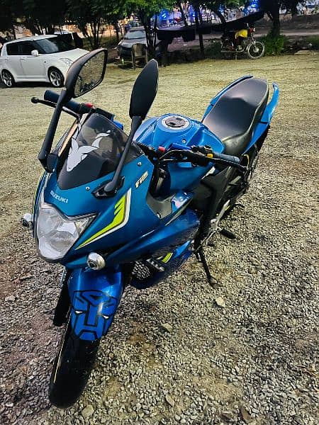 Suzuki Gixxer in Blue Color 2