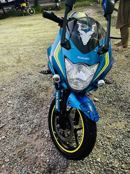 Suzuki Gixxer in Blue Color 3