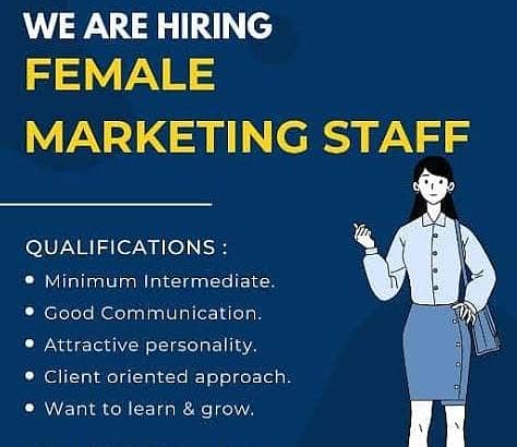 Female Sales & Marketing Staff 0