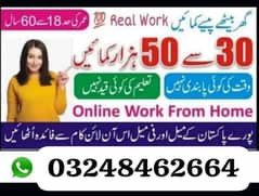 Part time online and office work available