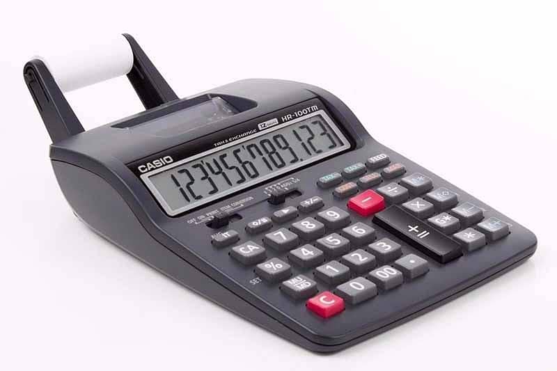 Casio HR100RC Printing Calculator 0