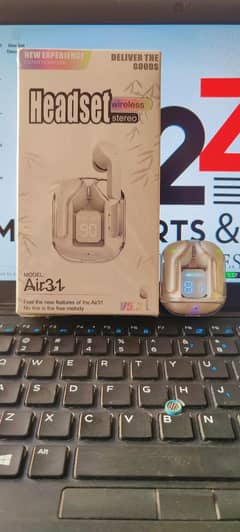 Air 31 Wireless Earbuds Transparent Bluetooth.