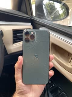 Iphone 11 pro non pta,back crack