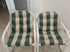 Outdoor upvc Chairs pair