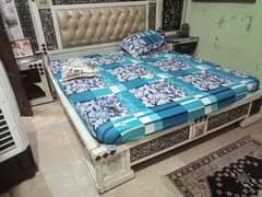 Used King Size Double Bed set with showcase and sofa Full set