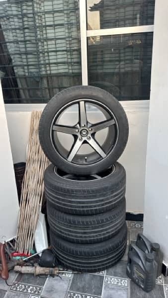 17 inch vossen cv3 Rim and tyres 100 pcd 2