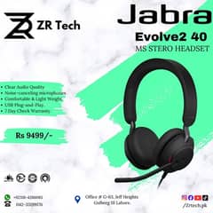 jabra evolve2 40 USB Noise cancellation headphone