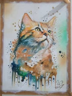 Cat painting 0