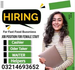 Female Staff Required