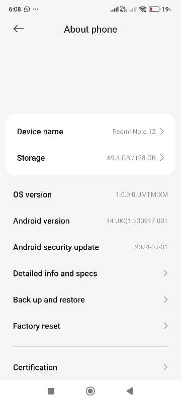 Redmi Note 12 (8 GB + 128 GB) 6