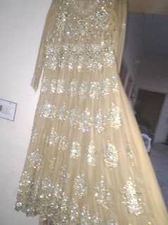 golden full length maxi hand work